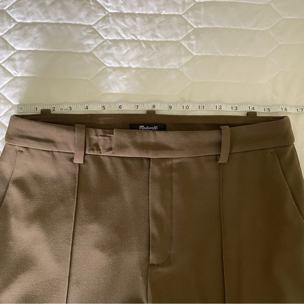 Madewell Fairbanks Pant Dark Olive Size 8​ - Picture 10 of 13